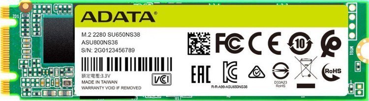 SSD накопитель Adata SU650 ASU650NS38-512GT-C 512Gb