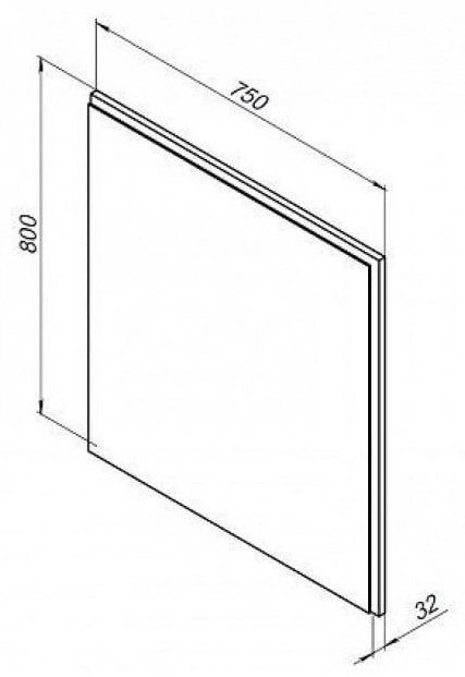 Зеркало настенное Aquanet 75x80 см - ForteMarket Зеркало настенное Aquanet 75x80 см купить,0