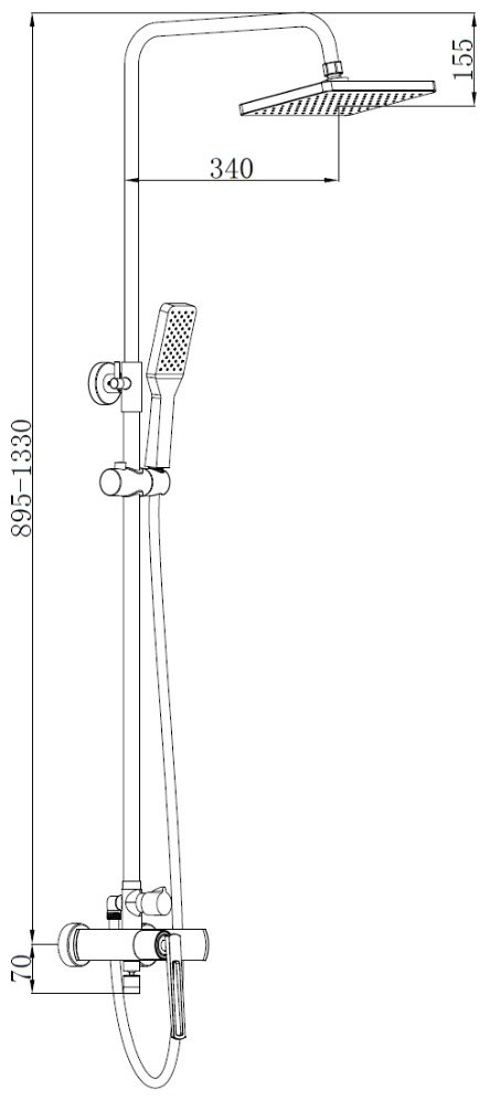 Boch Mann душевая панель CHIKA BM8601 купить,NaN