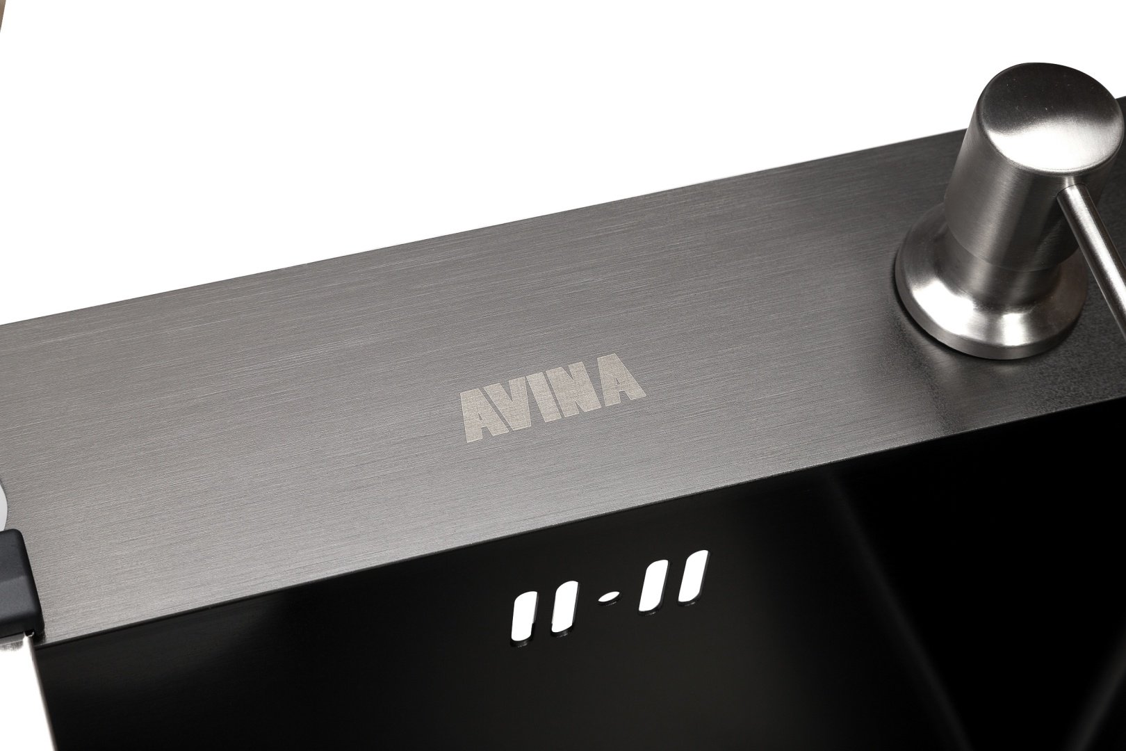 Кухонная мойка Avina 80х48 сатин черный купить,0