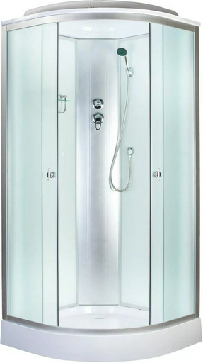 Душевая кабина Aquapulse 4023D fabric white (220х100 см), низкий поддон