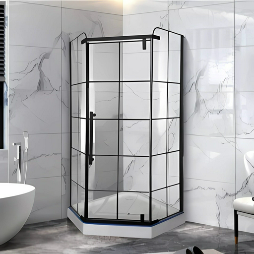 Душевое ограждение Appollo трехстенное AP27-9BL-V, 900х1950 мм
