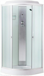 Душевая кабина Aquapulse 4022C fabric white (220х90 см), низкий поддон