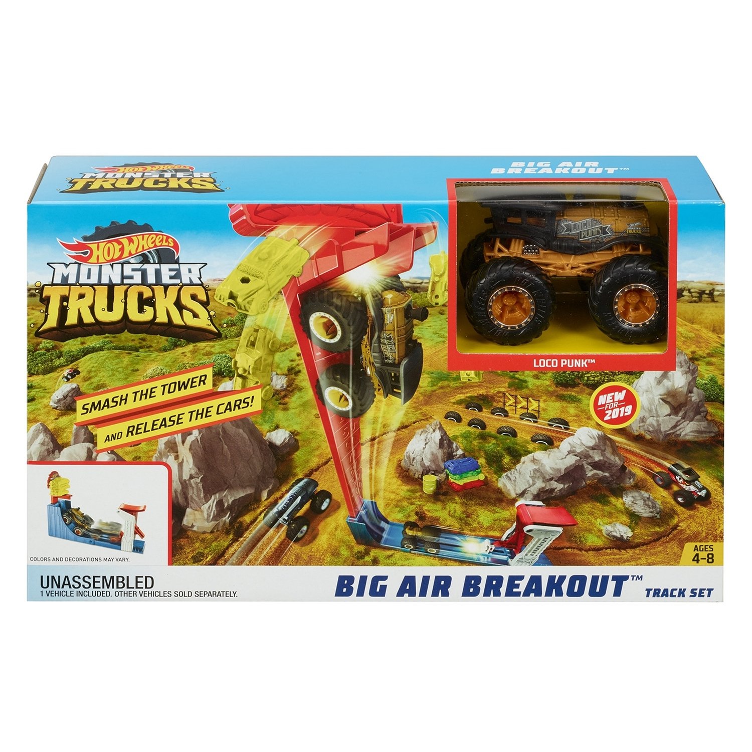 Игровой набор Hot Wheels Монстр трак Поединок в воздухе GCG00 купить,NaN