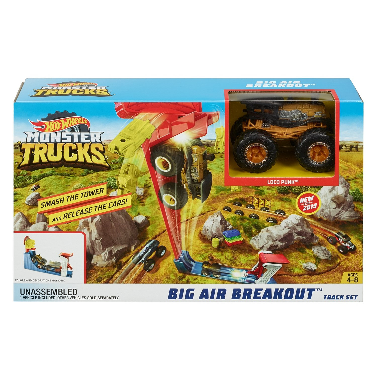 Игровой набор Hot Wheels Монстр трак Поединок в воздухе GCG00 купить,NaN