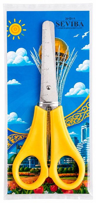 Ножницы детские SEVIBA 107873, 13 см, желтый купить,NaN