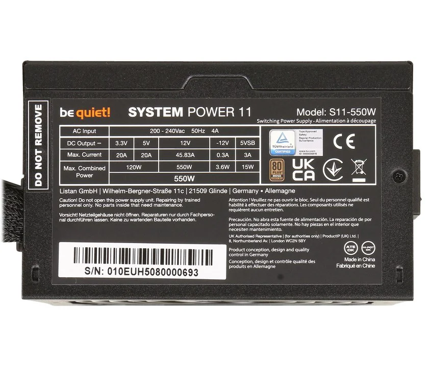 Блок питания Be quiet! System Power 11 S11-550W 550W купить,NaN