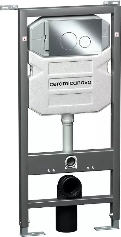 Унитаз Ceramicanova CN3001_1001CH_1000 с инсталляцией белый