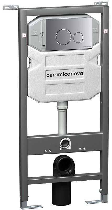 Унитаз Ceramicanova CN3001_1001M_1000 с инсталляцией белый