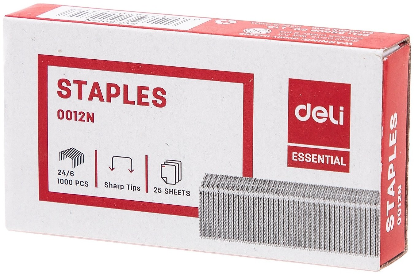 Скобы DELI № 24/6 1000 шт купить,NaN