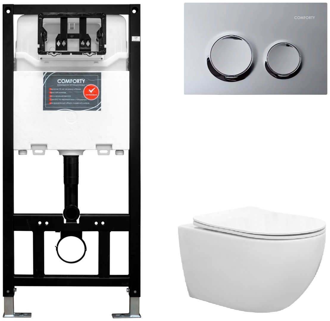 Comforty унитаз с инсталляцией COMFORTY CF40253T, санфаянс купить,0