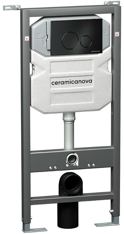 Унитаз Ceramicanova CN3009_1001B_1000 с инсталляцией белый