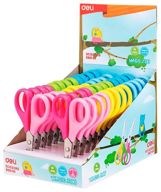 Ножницы детские DELI DS0100, 11.5 см, мультиколор купить,NaN