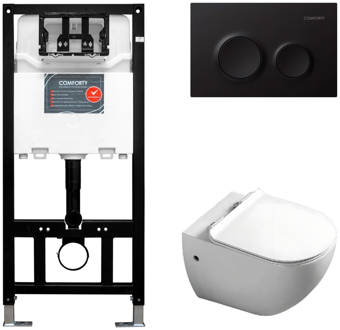 Comforty унитаз с инсталляцией COMFORTY 104, санфаянс - ForteMarket Comforty унитаз с инсталляцией COMFORTY 104, санфаянс купить,0