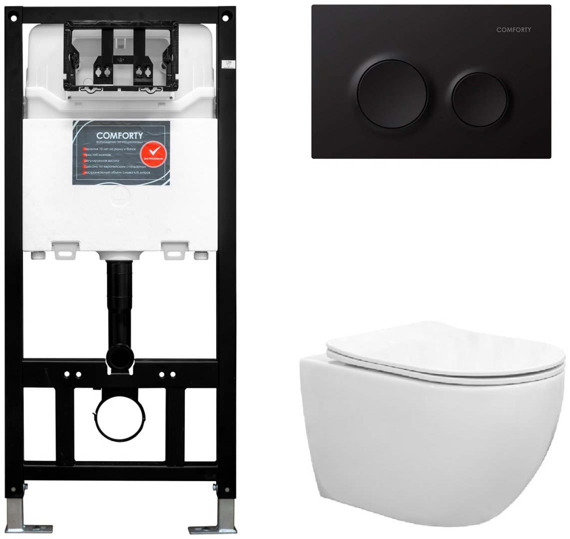 Comforty унитаз с инсталляцией COMFORTY CF40253T, санфаянс купить,0