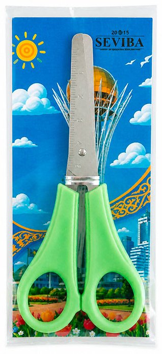 Ножницы детские SEVIBA 107871, 13 см, зеленый купить,NaN