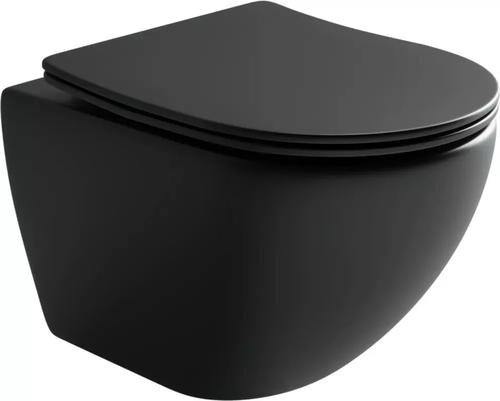 Унитаз Ceramicanova CN4002MB_1001CH_1000 с инсталляцией черный купить,683500