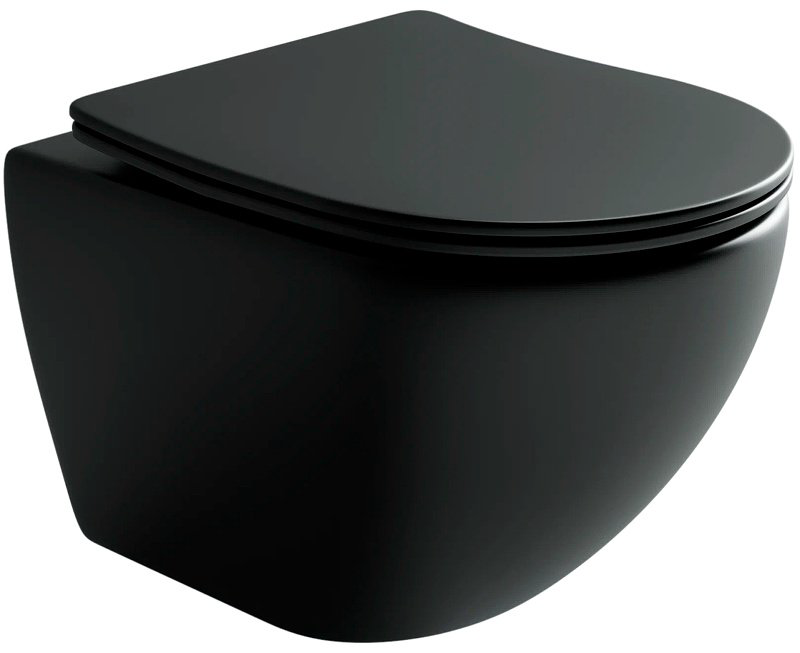 Унитаз Ceramicanova CN4002MB_1001M_1000 с инсталляцией черный купить,683500