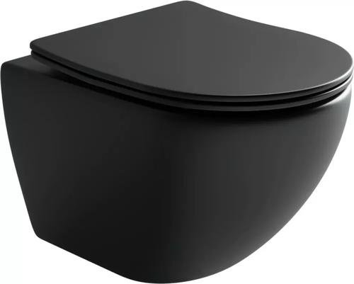 Унитаз Ceramicanova CN4002MB_1002B_1000 с инсталляцией черный купить,683500