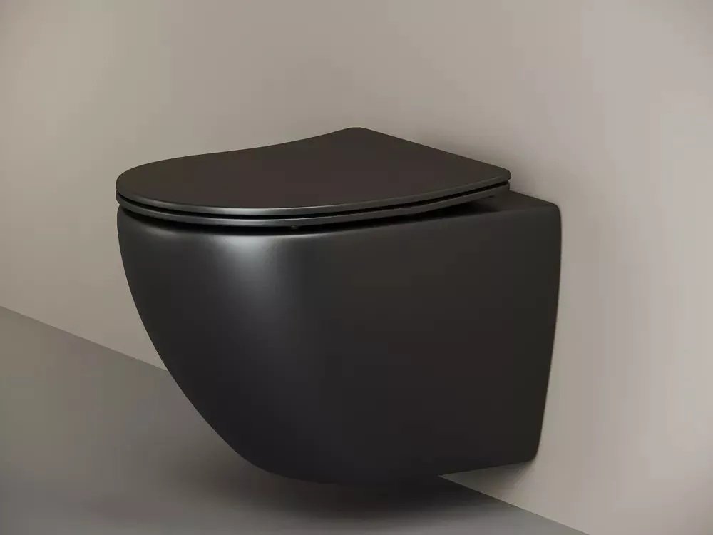 Унитаз Ceramicanova CN4002MB_1002CH_1000 с инсталляцией черный купить,683500