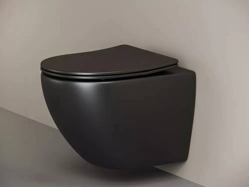 Унитаз Ceramicanova CN4002MB_1002CH_1000 с инсталляцией черный купить,683500