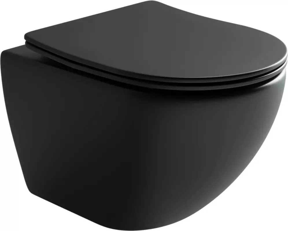 Унитаз Ceramicanova CN4002MB_1002CH_1000 с инсталляцией черный купить,683500