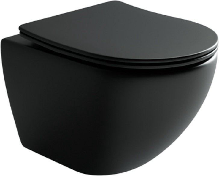 Унитаз Ceramicanova CN4002MB_1002M_1000 с инсталляцией черный купить,NaN