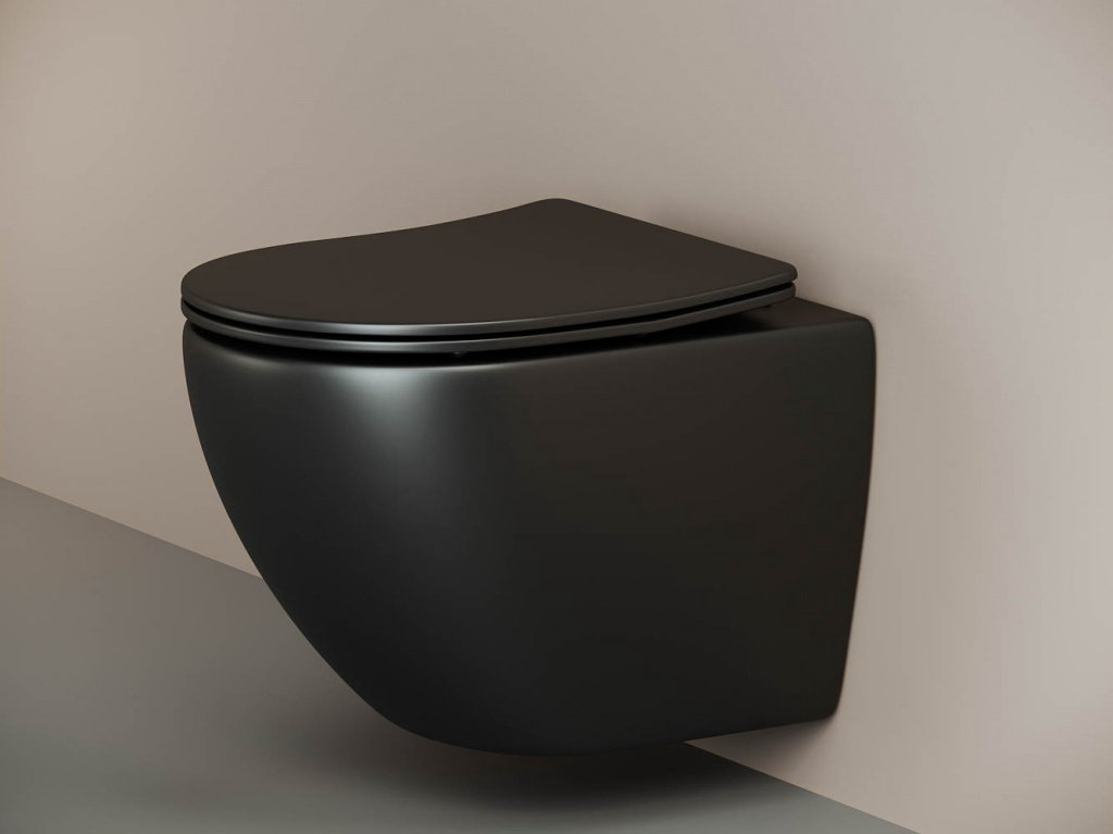 Унитаз Ceramicanova CN4002MB_1002M_1000 с инсталляцией черный купить,NaN