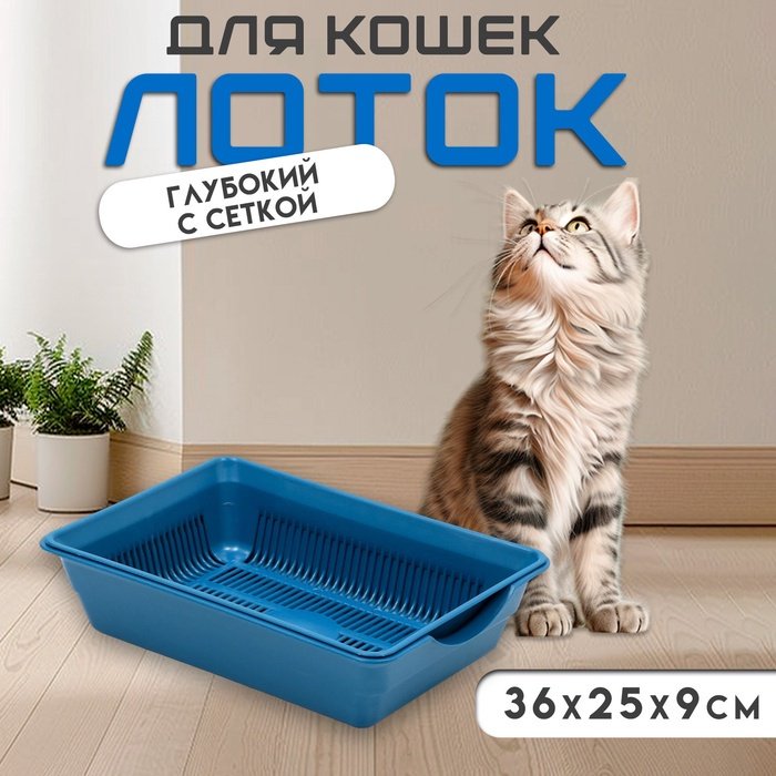 Туалет-лоток синий купить,NaN