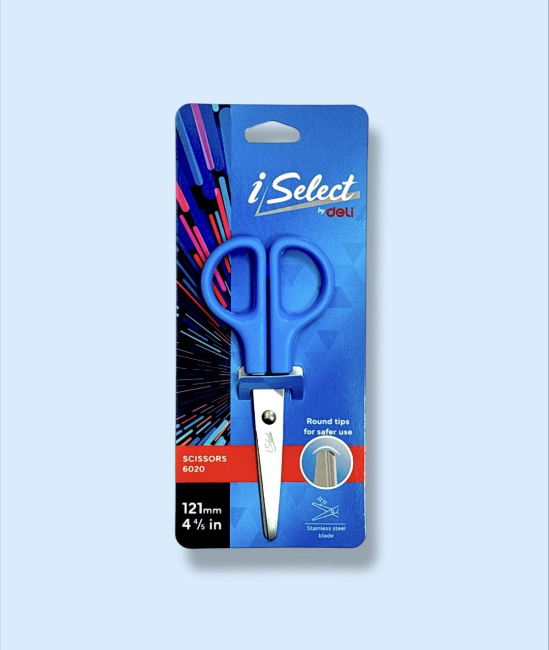 Ножницы канцелярские DELI 6020с, 12 см, синий купить,NaN