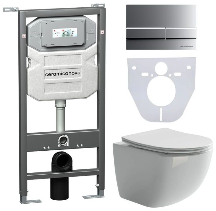 Ceramicanova унитаз с инсталляцией Forma, санфарфор