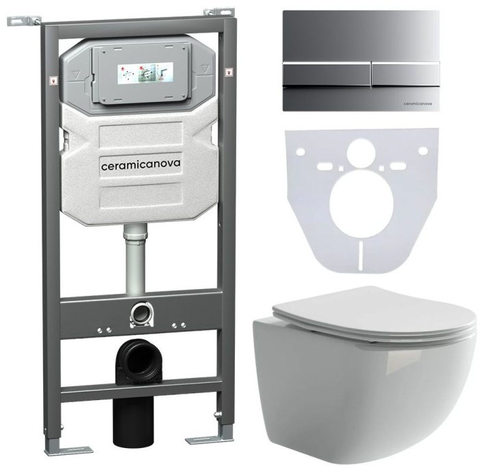 Унитаз Ceramicanova Forma с инсталляцией белый купить,NaN