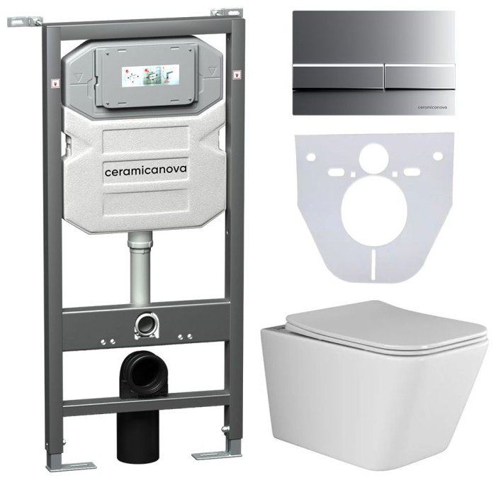 Унитаз Ceramicanova Metric с инсталляцией белый купить,NaN