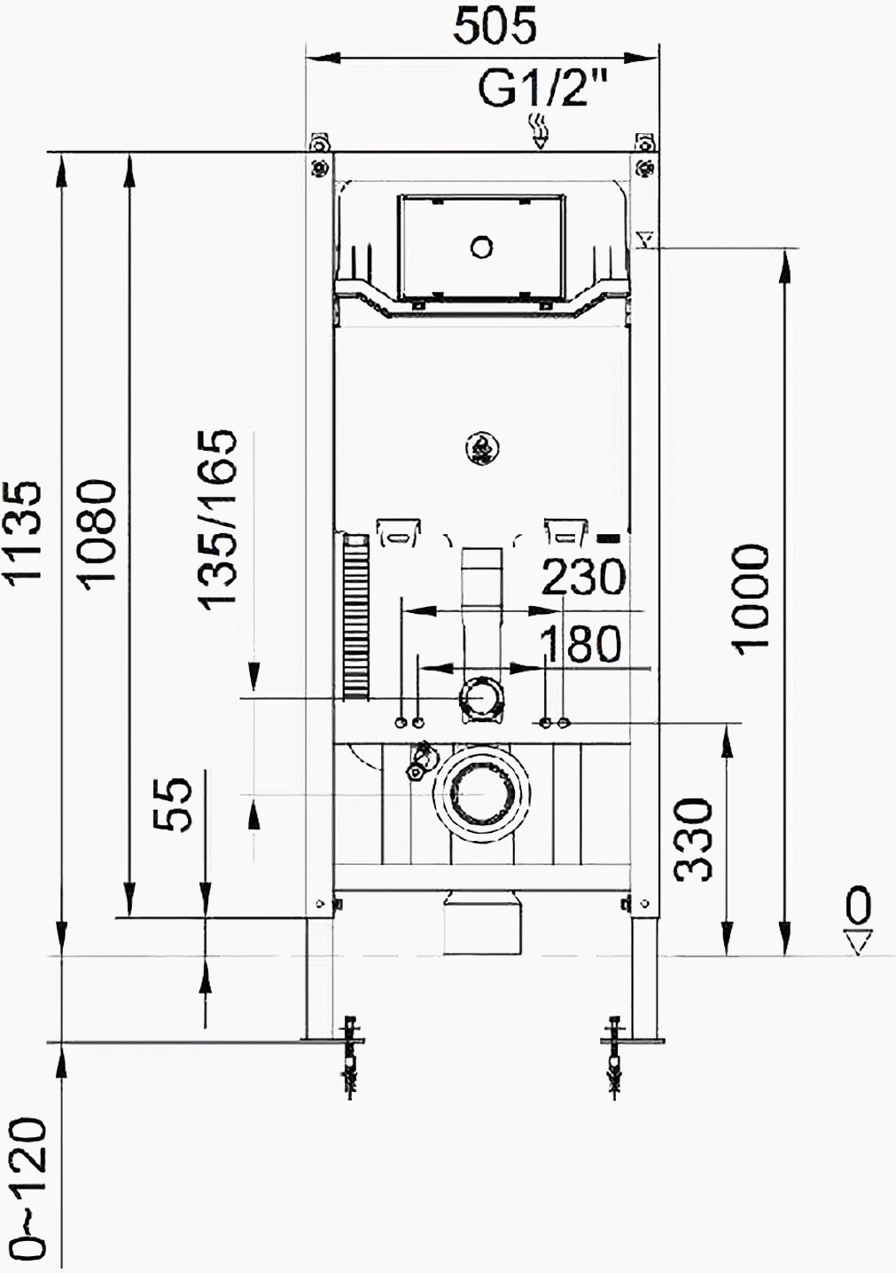 Унитаз Comforty 105MB с инсталляцией черный купить,324071