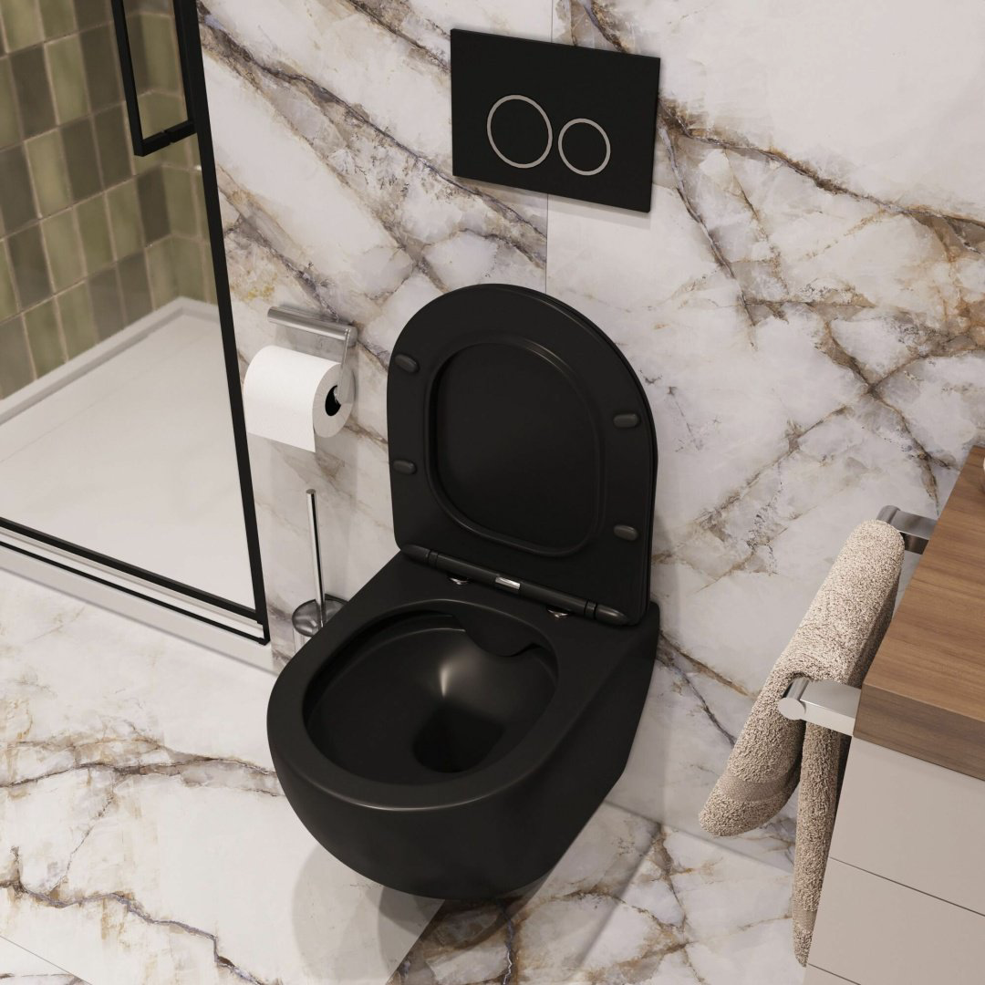 Унитаз Cerruti CT10016 черный купить,186463