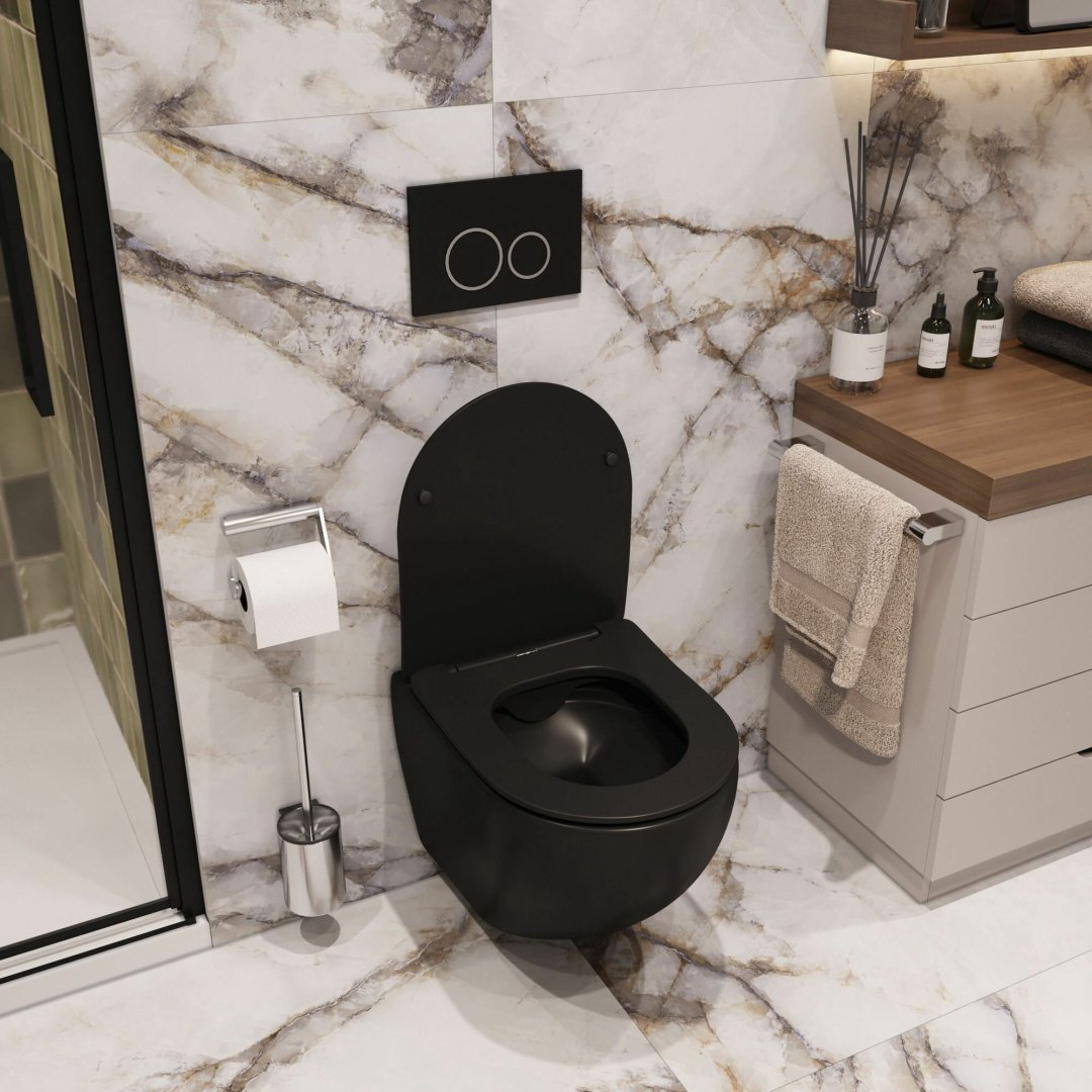Унитаз Cerruti CT10016 черный купить,186463