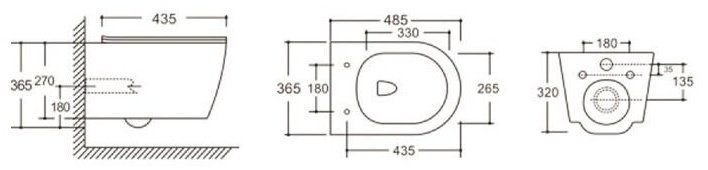 Унитаз Cerruti CT10016 черный купить,186463