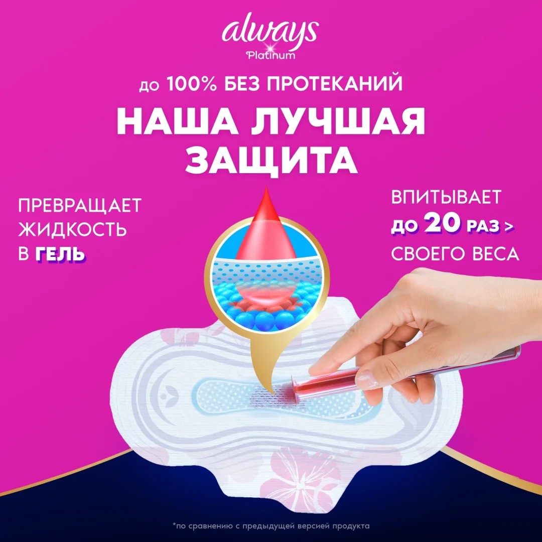 Прокладки Always Platinum Ultra Night Extra 5шт купить,NaN