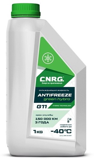 Антифриз C.N.R.G. Green Hybro зеленый G-11 1 л