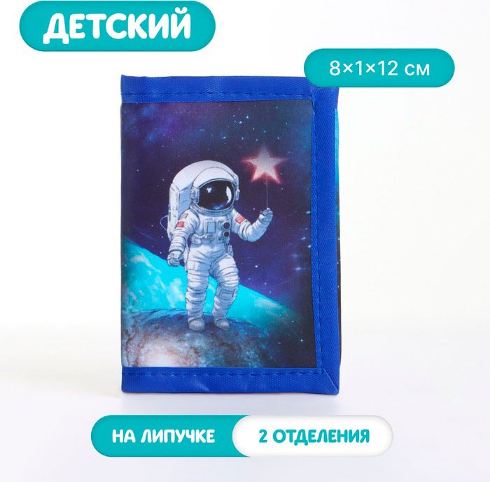Кошелек Выбражулька искусственная кожа синий купить,NaN