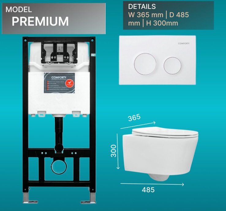 Comforty унитаз с инсталляцией Premium, санфарфор