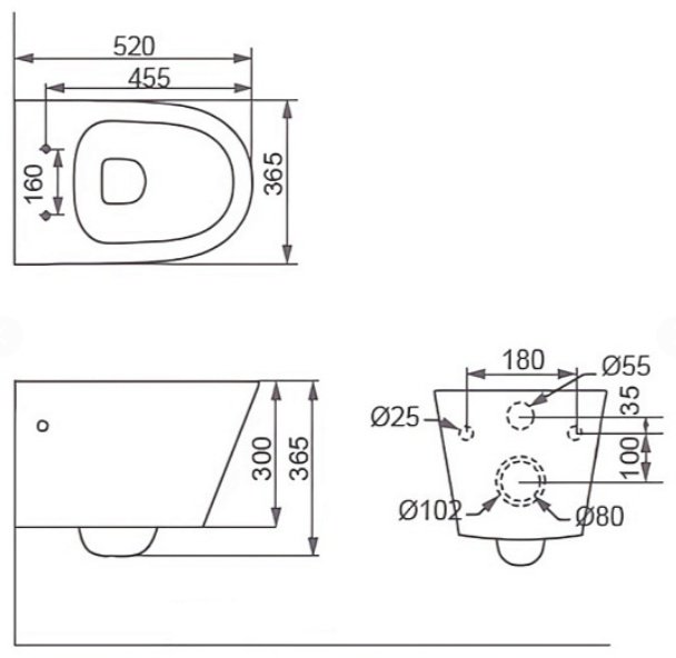 Унитаз Comforty CF3C797WH белый