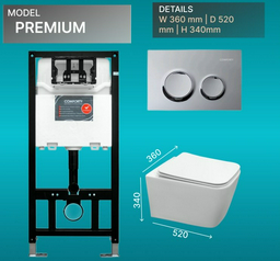 Comforty унитаз с инсталляцией Premium, санфарфор