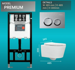 Comforty унитаз с инсталляцией Premium, санфарфор