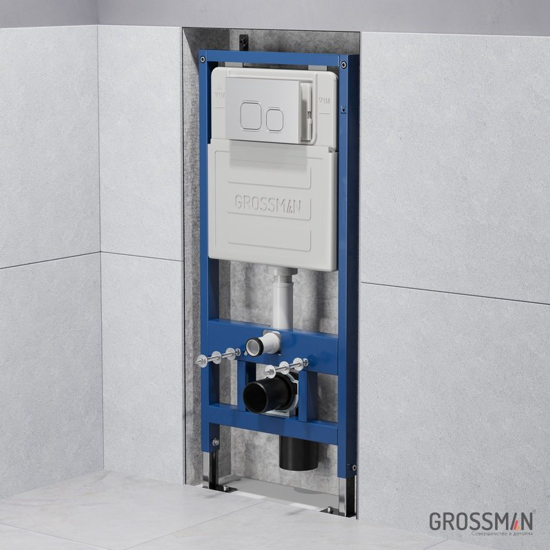 Унитаз Grossman GR-4455SWS с инсталляцией серый купить,NaN