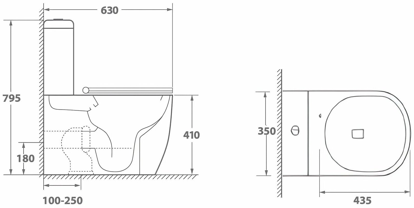 Cerruti унитаз CT10373, санфаянс купить,0