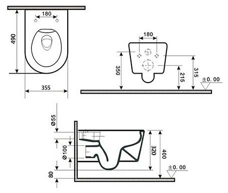 GID-ceramic унитаз 62263Y Tr2196TFX, керамика купить,0