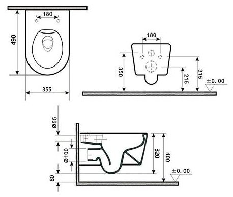 Унитаз GID-ceramic 62263Y Tr2196TFX белый купить,NaN