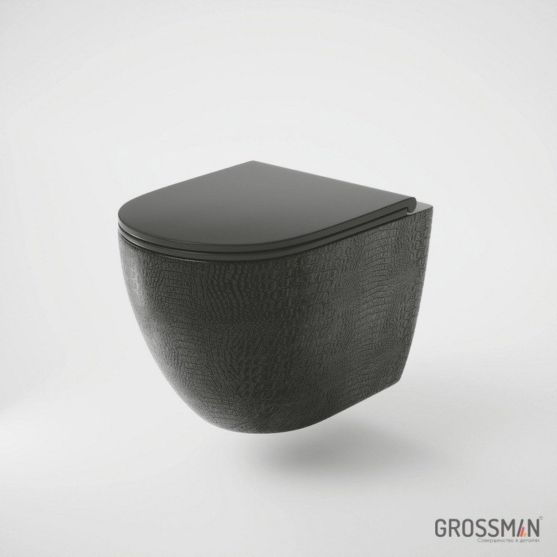 Унитаз Grossman GR-4455BBLS черный купить,NaN