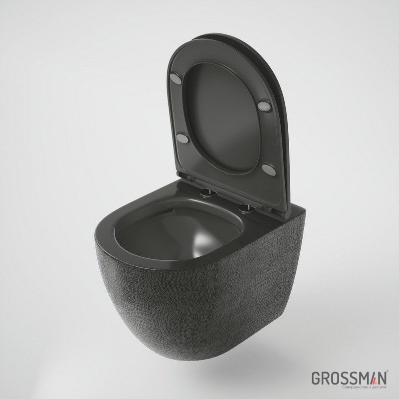 Унитаз Grossman GR-4455BBLS черный купить,NaN